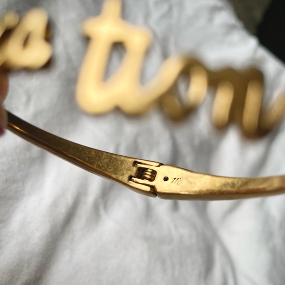 Madewell Gold Vacation Hinge Bracelet - Picture 3 of 5